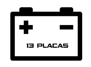 Baterías marca Capsa de 13 placas